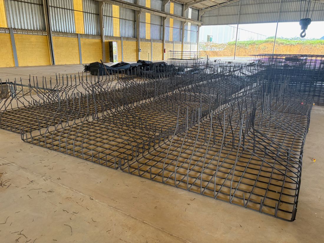 Armadura de painel na fábrica VIX em Serra – ES.